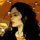 Part of the cover art for The Left Right Game podcast, starring Tessa Thompson.